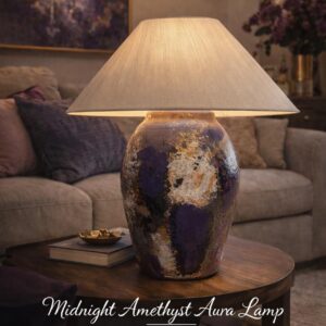 Midnight Amethyst Aura Lamp