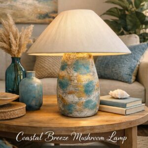 Coastal Breeze Mushroom Lamp (Feroza)